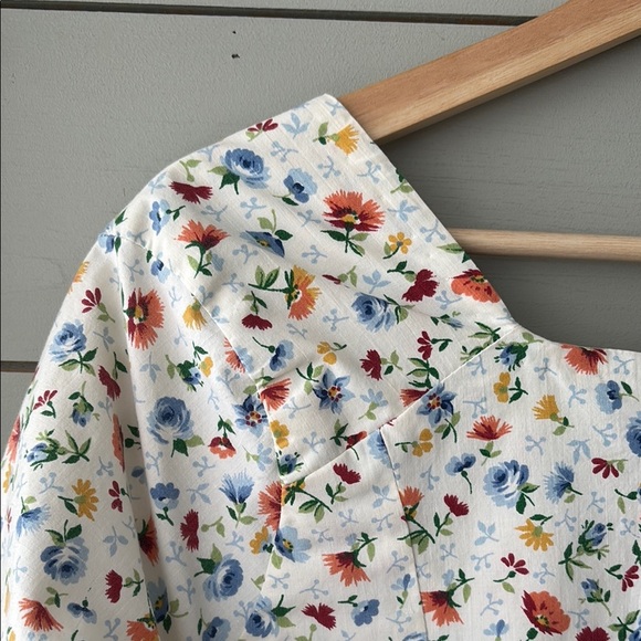 Hand Maid Floral High Low Blouse - Picture 6 of 8